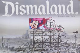 Jeff Gillette, 'Dismaland Bemusement Park' poster, creased corner, 23½" x 16½"