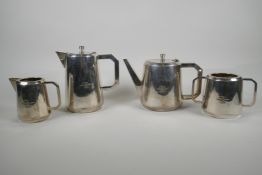 A silver plated Imperial Airways tea & coffee set by A. L. Davenport of Birmingham. Consisting of