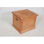 Victorian pine commode chest, 19" x 17" x 16"