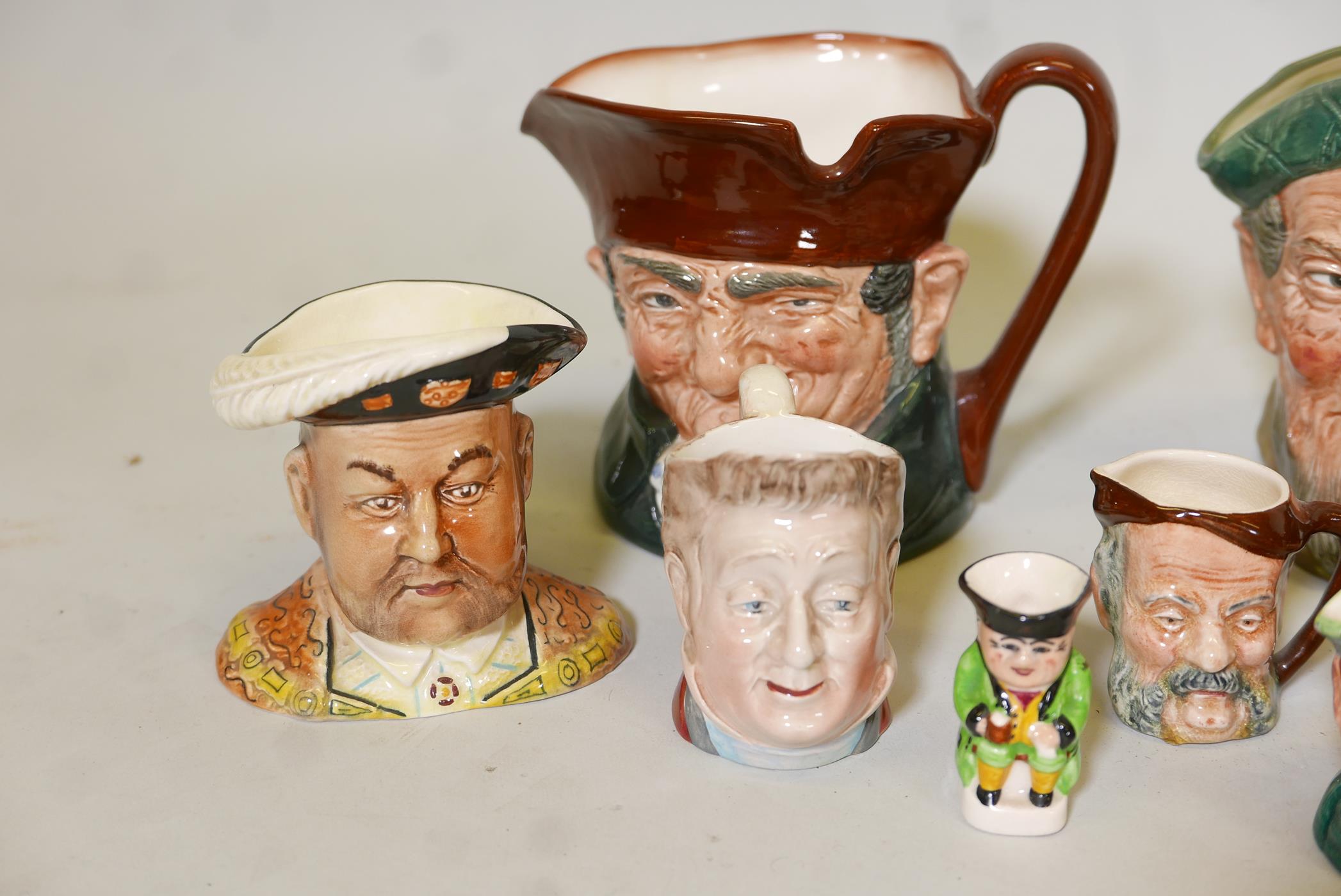 A collection of character jugs, Royal Doulton, Sylvac, etc, full size and miniature - Image 4 of 4