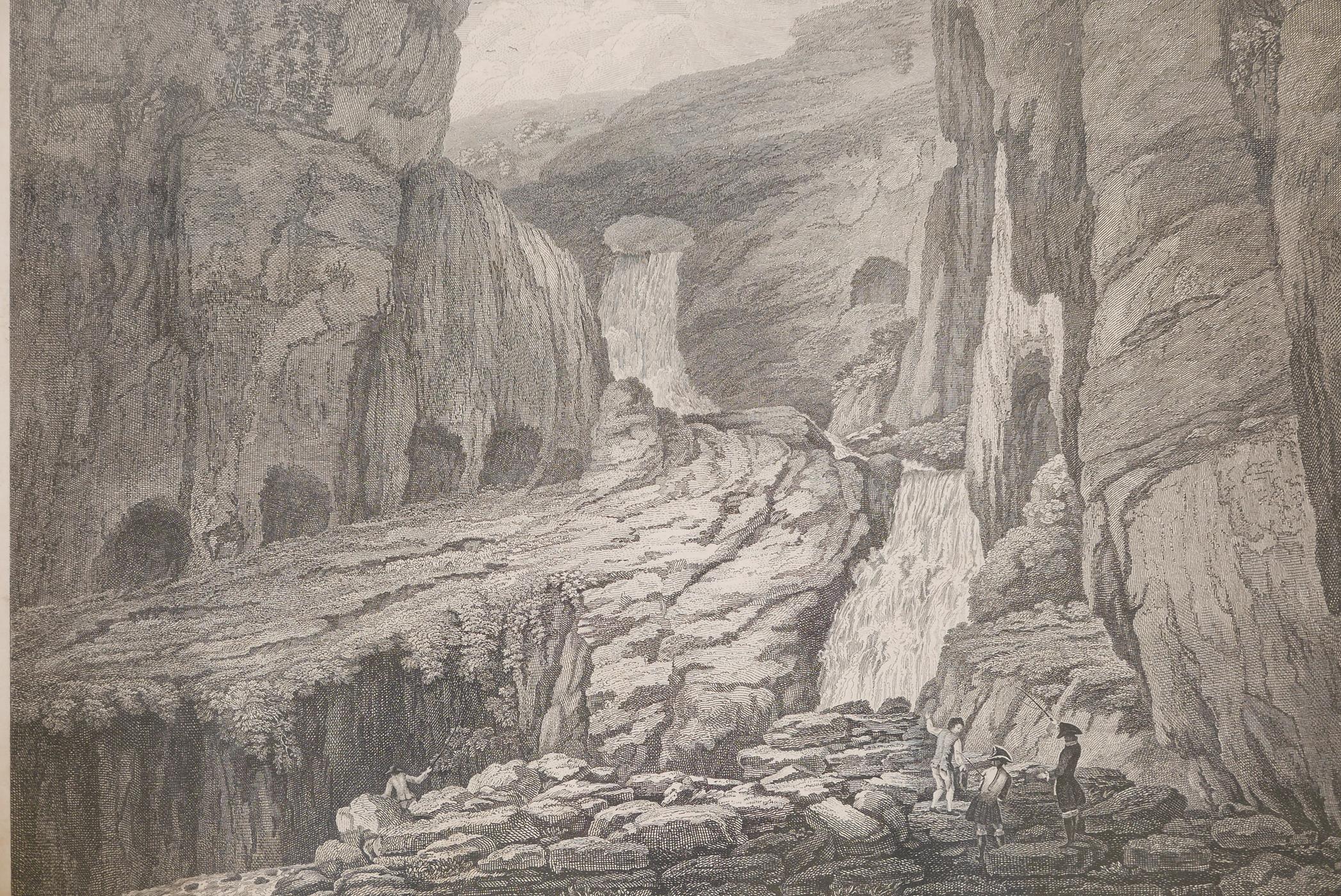 After J Smith, Gordal at Malham in Craven, Yorkshire. Engraving by J. Mason, published Dec' 1751