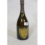 A bottle of Moet & Chandon, Cuvee Dom Perignon, vintage 1990