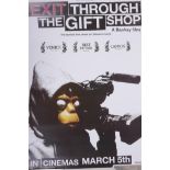 After Banksy, Exit Through the Gift Shop, film poster, 16" x 23"