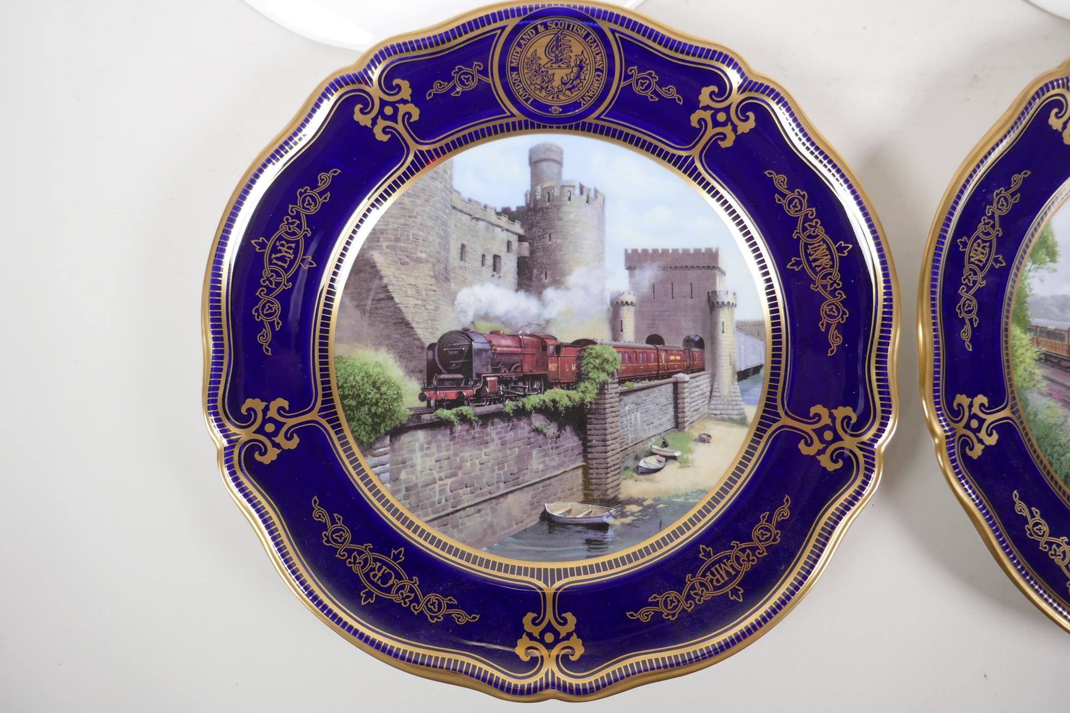 A set of four Spode limited edition collectors plates, from the series depicting British express - Image 6 of 9