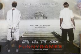 Ten Quad film posters, including: 'Funny Games', 'The Skin I live in', 'Ghost in the Shell' 2, '