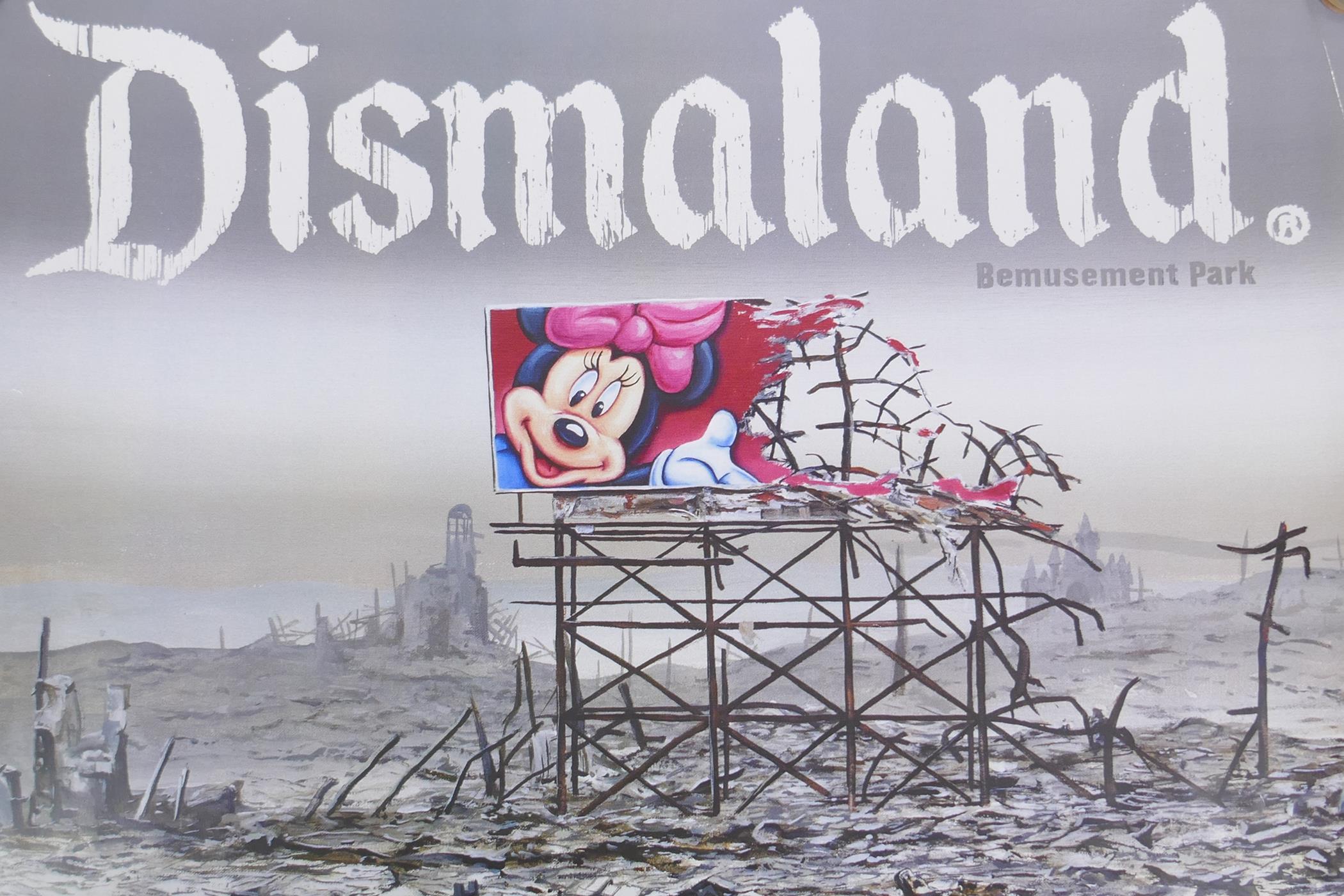 Jeff Gillette, 'Dismaland Bemusement Park' poster, creased corner, 23½" x 16½"