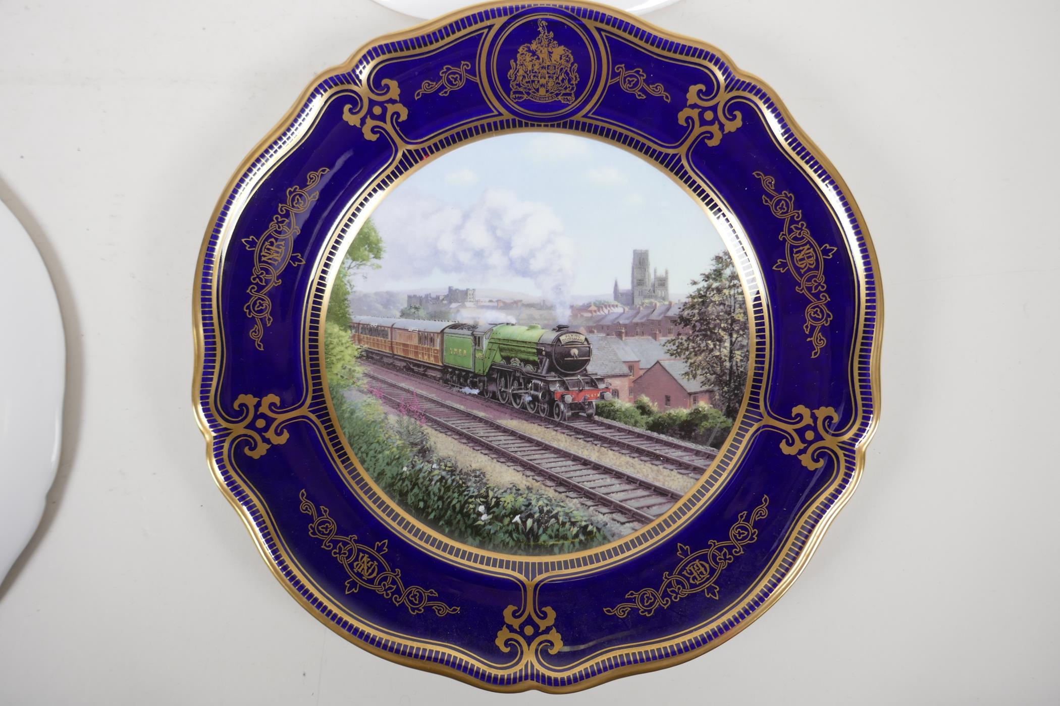 A set of four Spode limited edition collectors plates, from the series depicting British express - Image 8 of 9