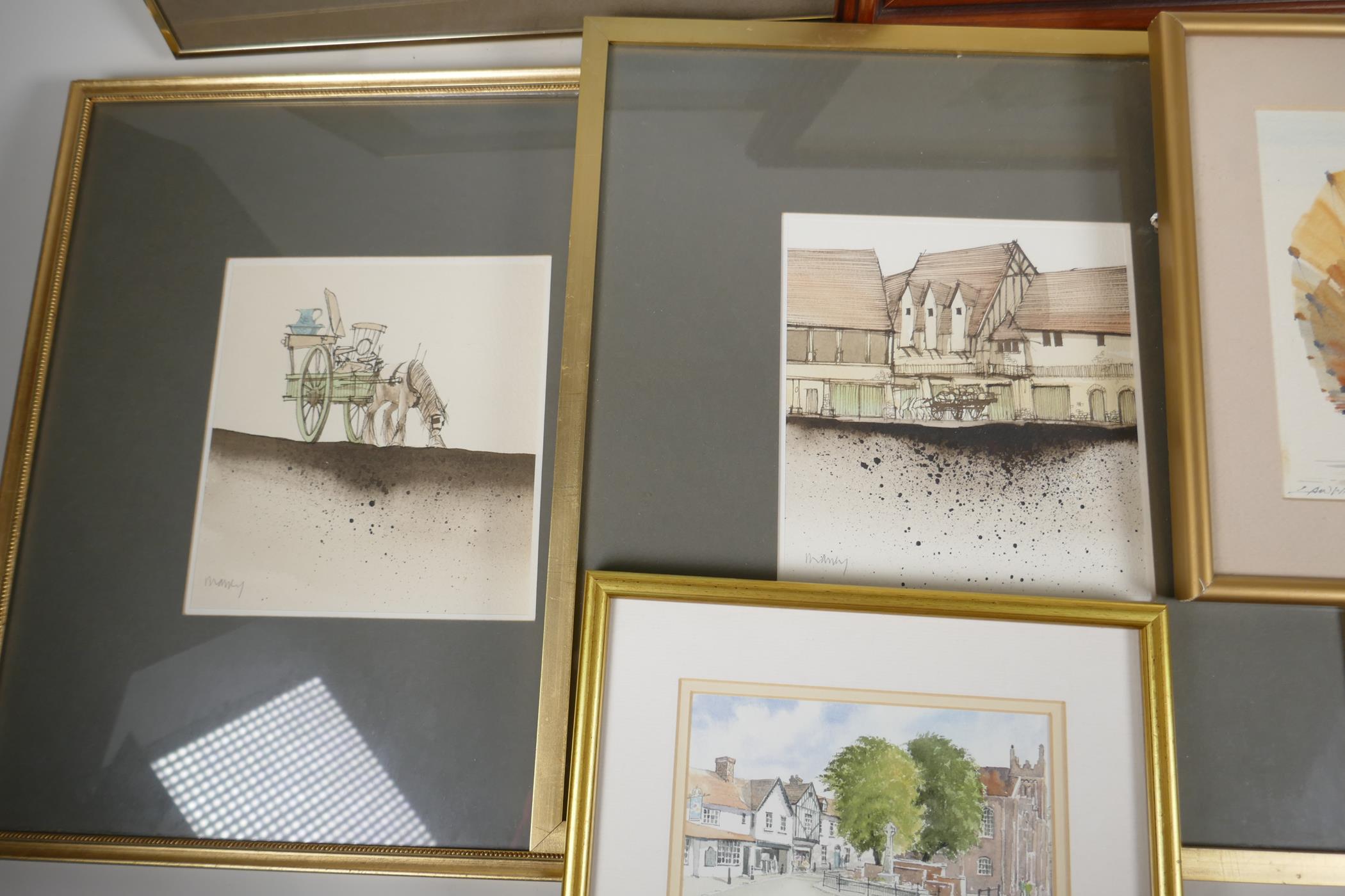 8 various colour engravings and prints, various subjects and artists. Largest 11" x 8" - Image 2 of 3