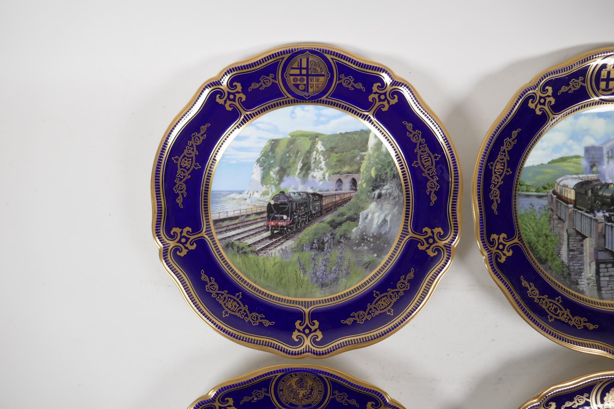 A set of four Spode limited edition collectors plates, from the series depicting British express - Image 2 of 9