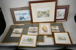 8 various colour engravings and prints, various subjects and artists. Largest 11" x 8"