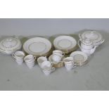 An eight place setting Spode Delphi pattern dinner and tea service comprising two x 8" tureens and