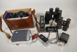 Vintage photographic and optical equipment, Ilford  and Quartz cine cameras, Nikon F301 SLR