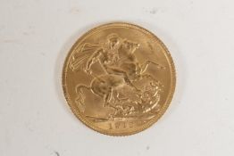 Edward VII gold sovereign, 1912