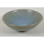 An American studio pottery bowl with celadon glaze from Oley Pennsylvania