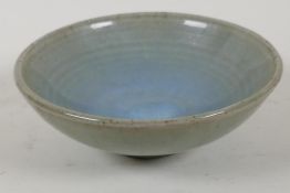 An American studio pottery bowl with celadon glaze from Oley Pennsylvania