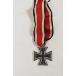 A 1939 German Iron Cross 2nd Class, the ring stamped 55 for J.E. Hammer & Sons, Gerwingswade, with