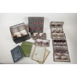 Switzerland through the Stereocope, boxed part collection of stereoscope cards by Underwood &