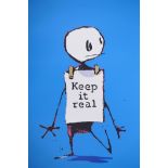 Banksy, Keep it Real, limited edition print by the West Country Prince, 62/500, 18½" x 26½"