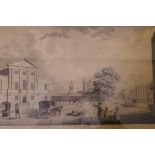 William Beilby, The Assembly Rooms, Newcastle upon Tyne, signed and dated August 1777, ink and wash,