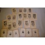 A set of six C18th engravings of Regicides and a quantity of historical scenes after S. Wade,