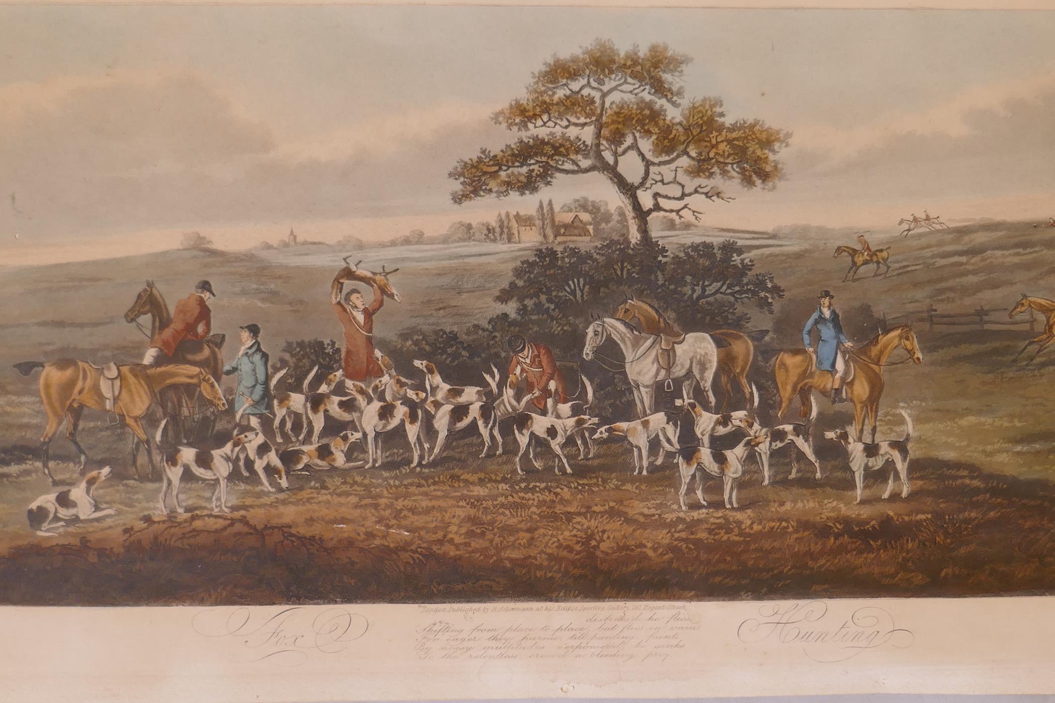 After Dean Wolstenholme, a set of four sporting engravings, 'Fox Hunting', engraved by Sutherland, - Image 5 of 6