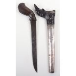 Scarce Sumatran Dagger Tumbok Lada, 19th Century or Earlier