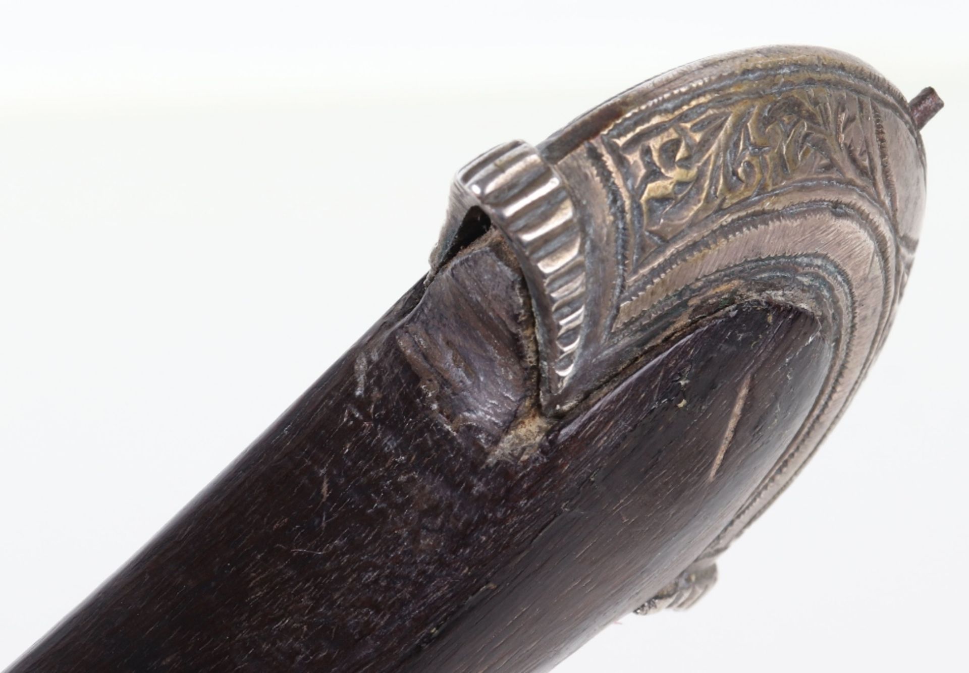 Moroccan Silver Mounted Dagger Jambya c.1900 - Bild 9 aus 15