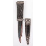 Fine Quality Silver Mounted Scottish Dagger Skean Dhu c.1830-1840