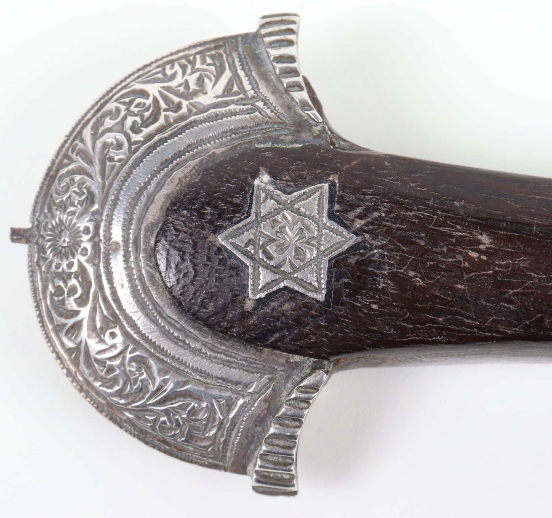 Moroccan Silver Mounted Dagger Jambya c.1900 - Bild 14 aus 15