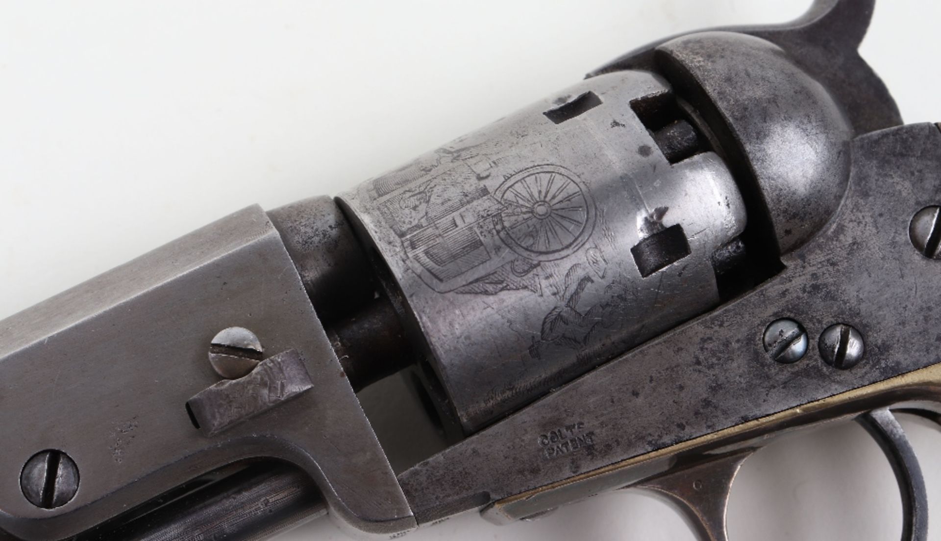 5 Shot .31” Colt Pocket Model Single Action Percussion Revolver No. 42714 (matching) - Image 11 of 12