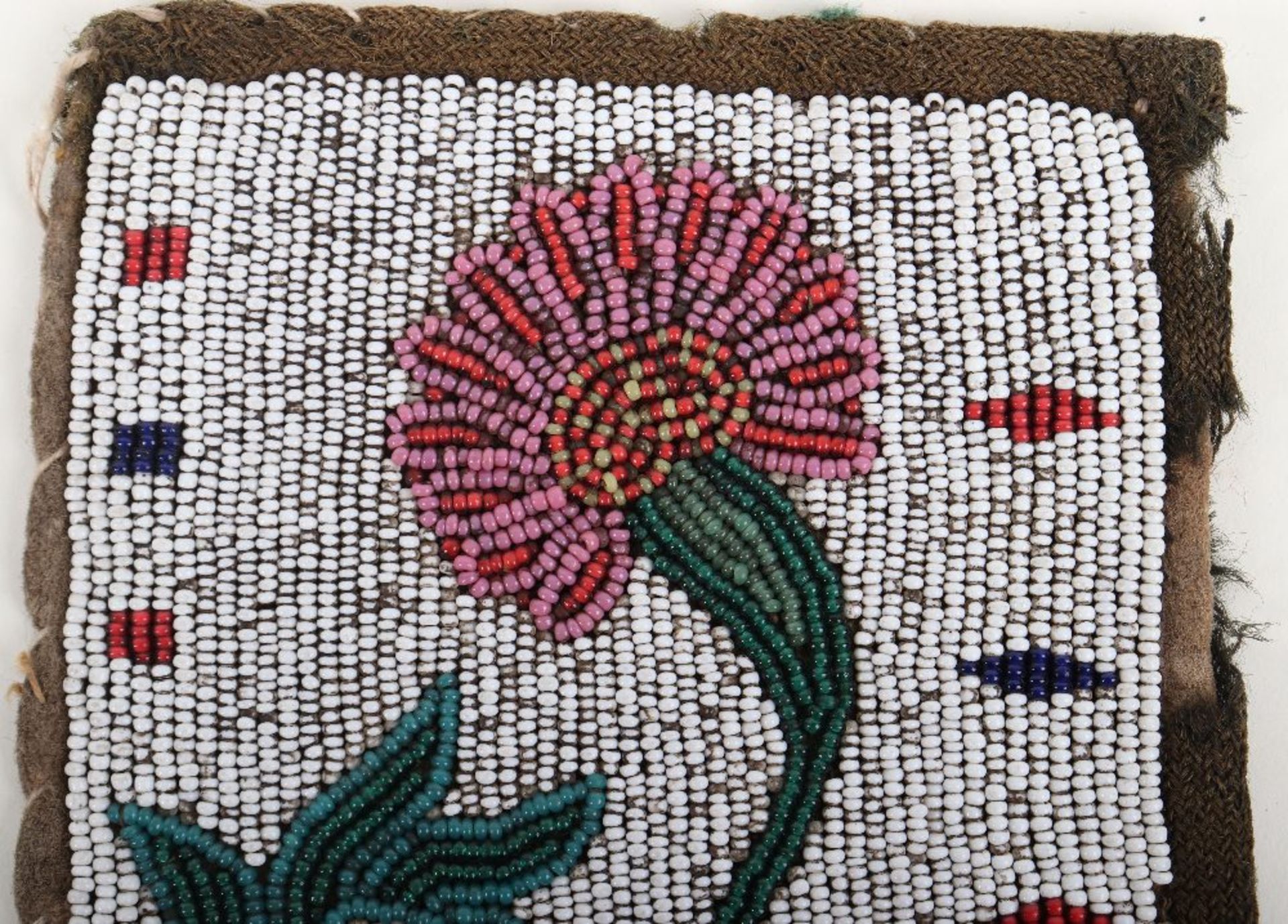 Fine Pair of 19th Century American Plains Indian Beadwork Panels - Image 2 of 7