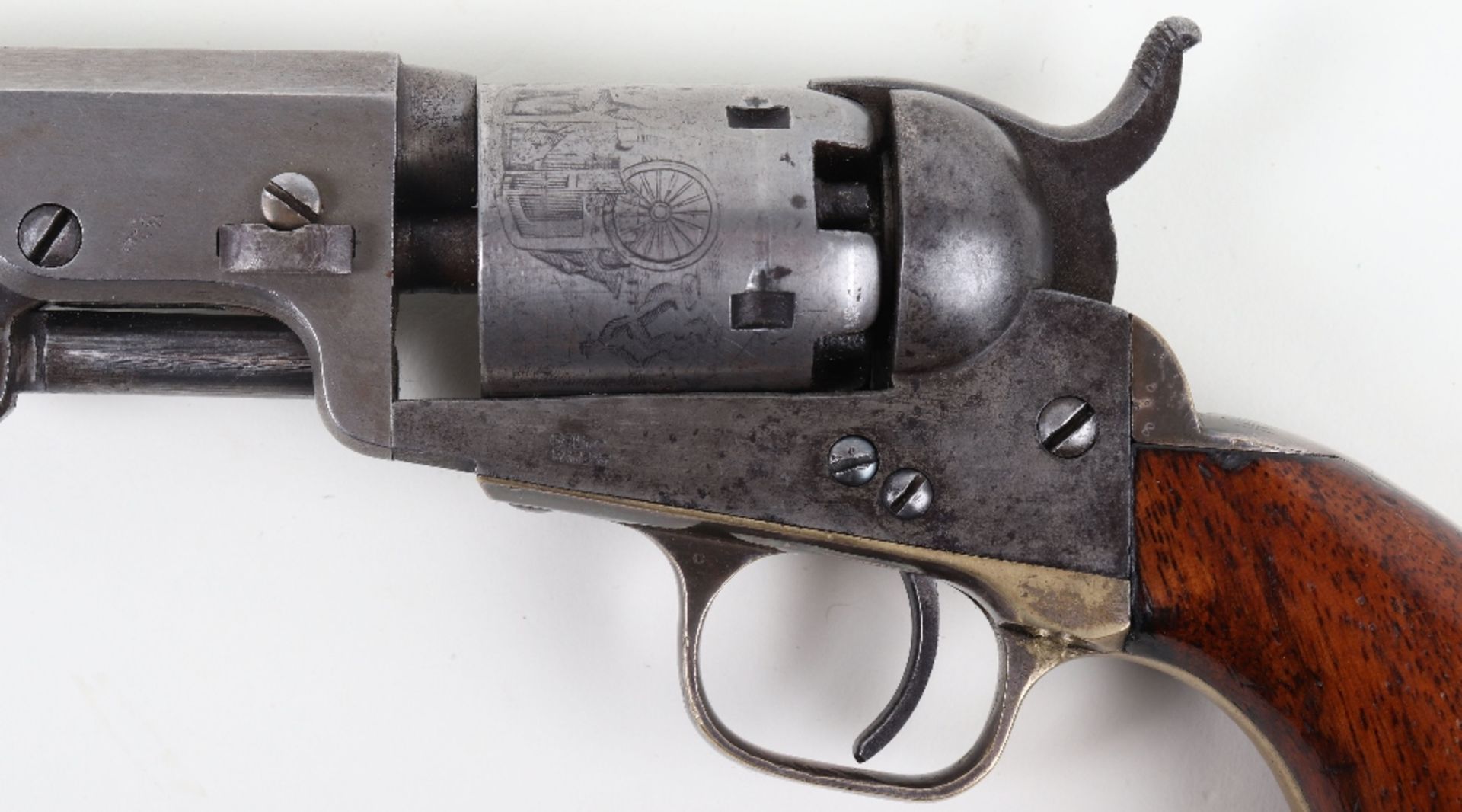 5 Shot .31” Colt Pocket Model Single Action Percussion Revolver No. 42714 (matching) - Image 10 of 12