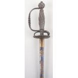 Fine French Silver Hilt Smallsword, Hallmarked for Paris 1753