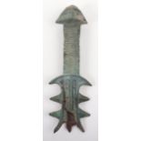 Good Quality Southern Chinese (Yunnan/Sichuan) Bronze Sword Hilt, Late Warring States to Early Han P