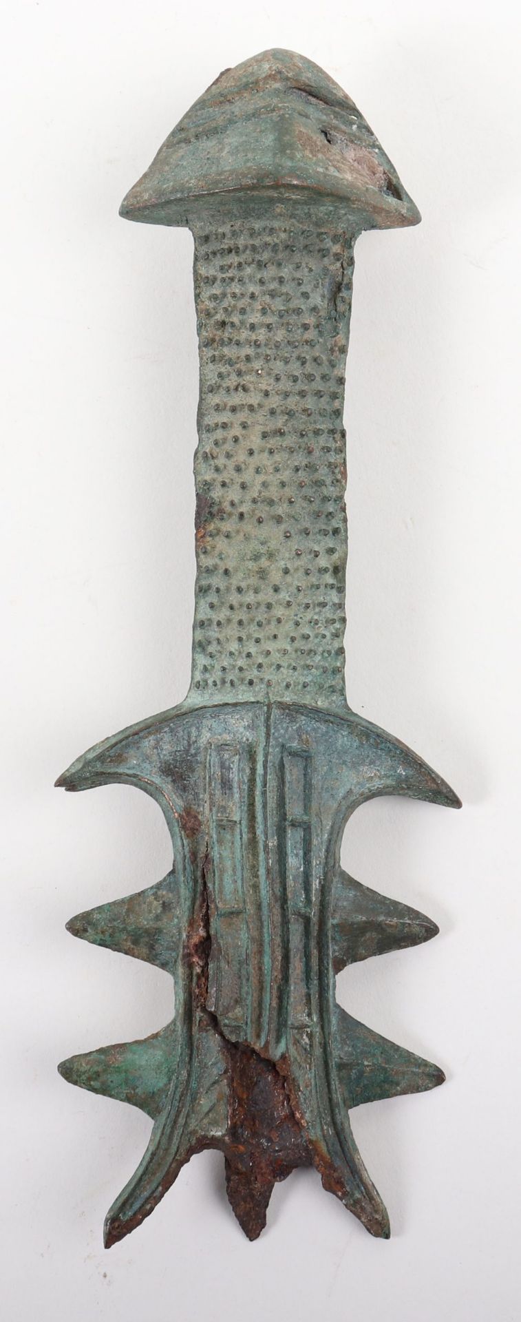 Good Quality Southern Chinese (Yunnan/Sichuan) Bronze Sword Hilt, Late Warring States to Early Han P