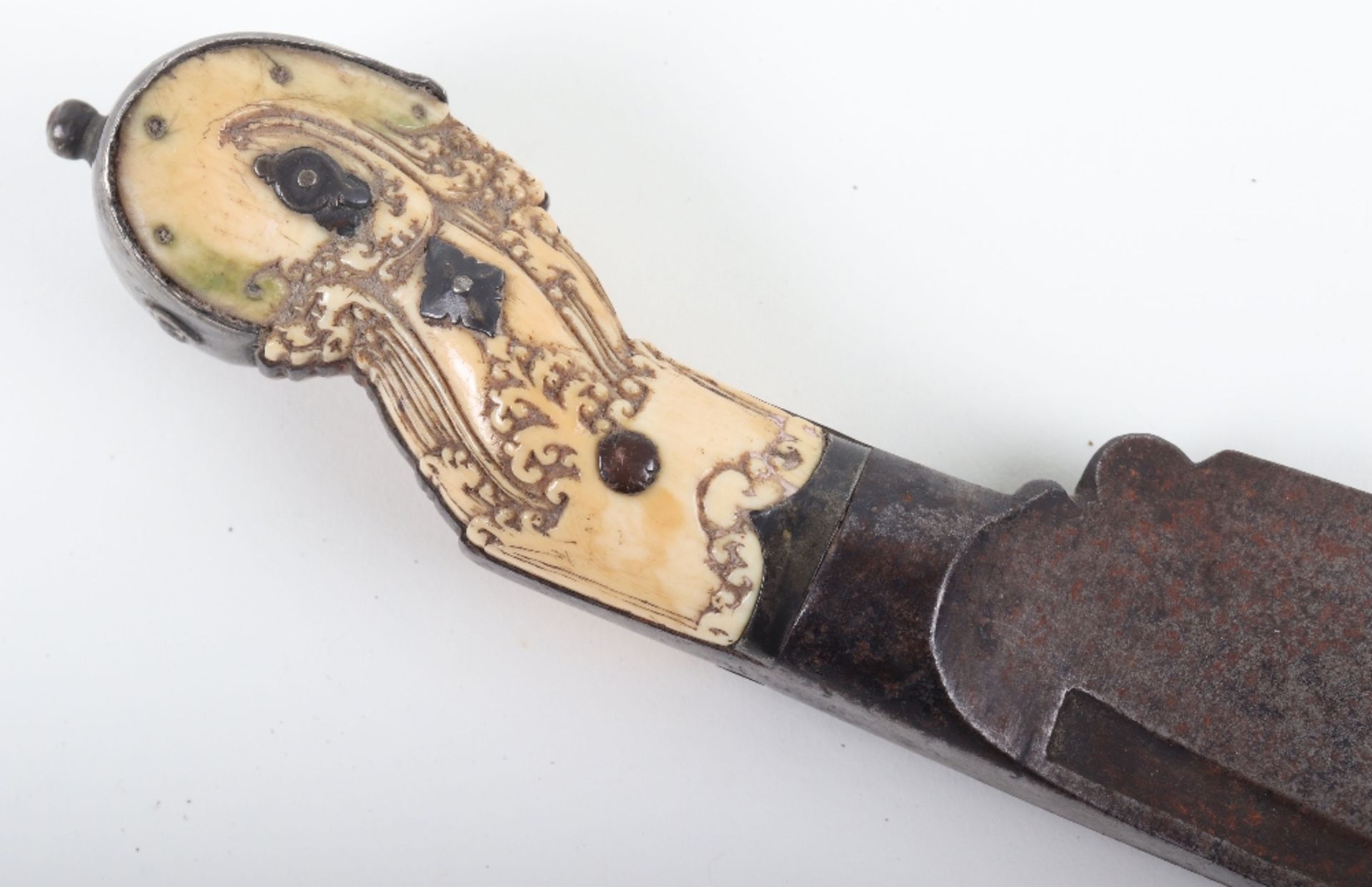 ^ Ceylonese Silver Mounted Dagger Piha Kaetta, 17th or 18th Century - Image 3 of 9