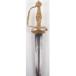 Fine European Rococo Smallsword, Mid-18th Century