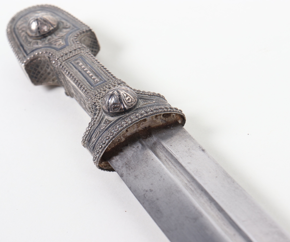 Russian Silver Niello Mounted Kindjal c.1900 - Image 14 of 16