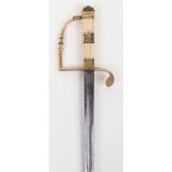 ^ Royal Gift Georgian Infantry Officers Dress Sword Spadroon