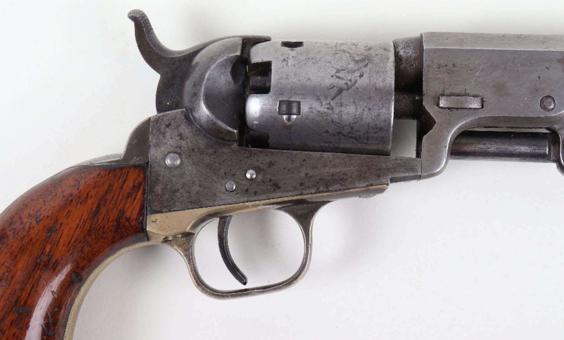 5 Shot .31” Colt Pocket Model Single Action Percussion Revolver No. 42714 (matching) - Image 2 of 12