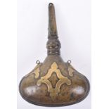 Scarce Indo-Persian Brass Powder Flask