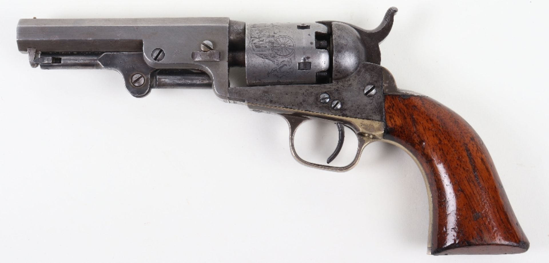 5 Shot .31” Colt Pocket Model Single Action Percussion Revolver No. 42714 (matching) - Image 9 of 12