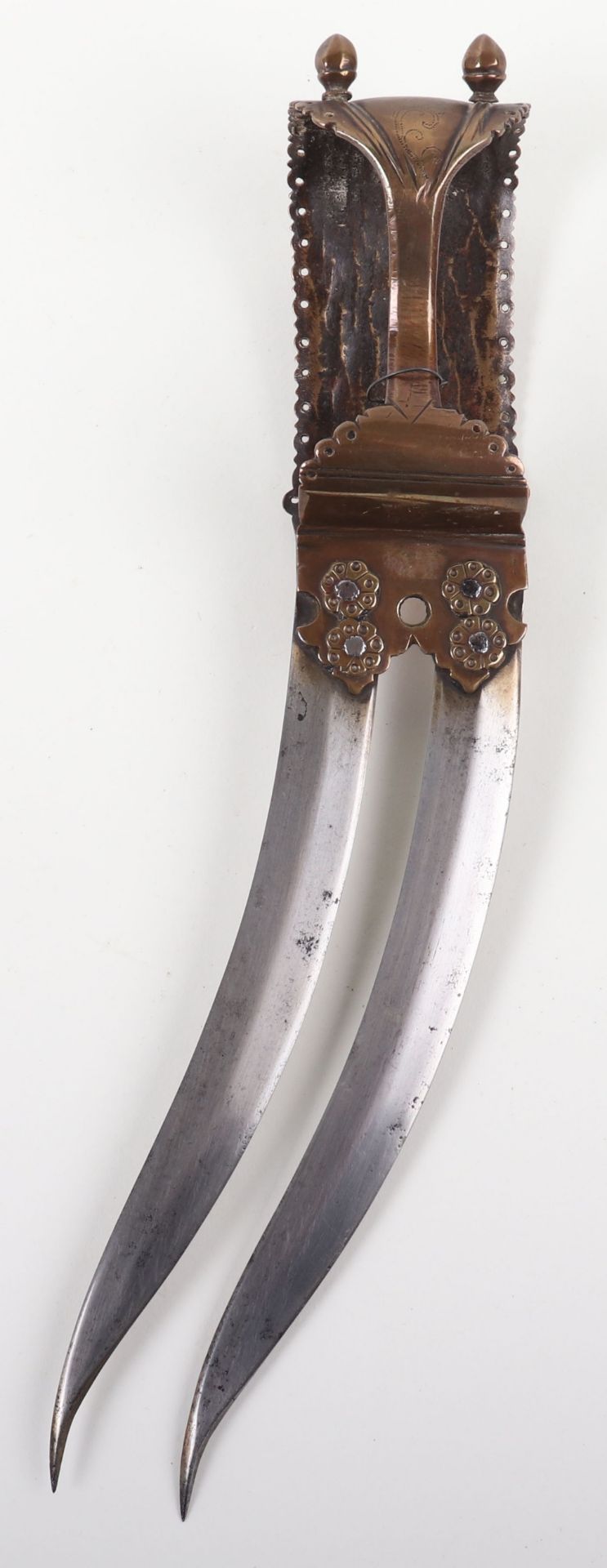 Good Indian Twin Bladed Dagger Scorpion Dagger Bichwa, 19th Century - Image 2 of 9