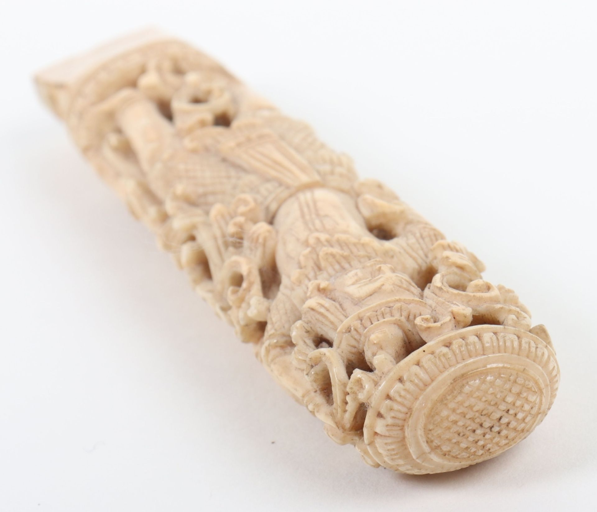 ^ Burmese Ivory Dha Handle, Late 19th Century - Image 3 of 6