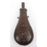 Large and Scarce American Copper Powder ‘Peace Flask’