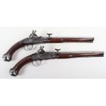 Good Pair of Italian Snaphaunce Holster Pistols Late 17th or Early 18th Century