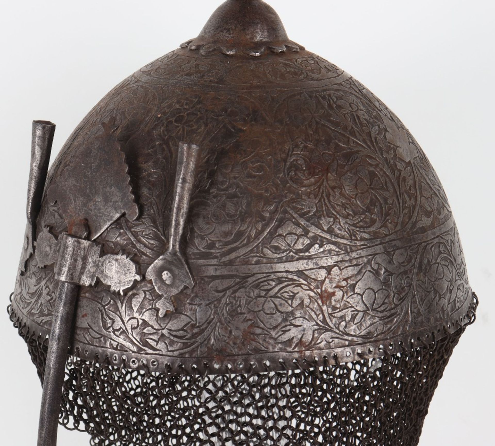 19th Century Indian Helmet Kulah Khud - Image 11 of 13