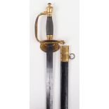 British 1796 Infantry Officers Sword