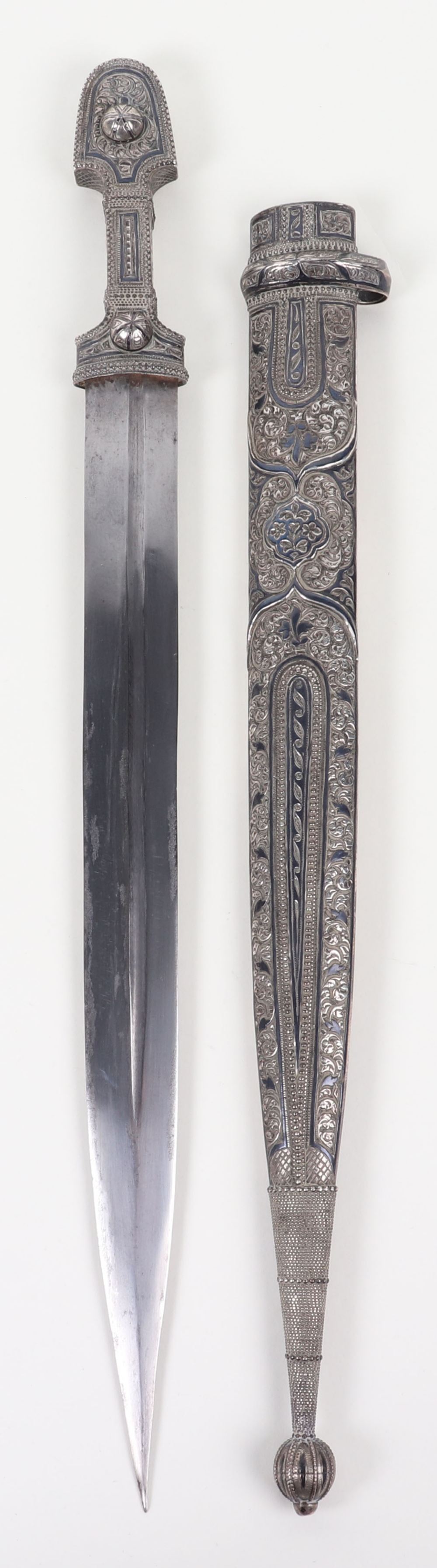 Russian Silver Niello Mounted Kindjal c.1900 - Image 15 of 16