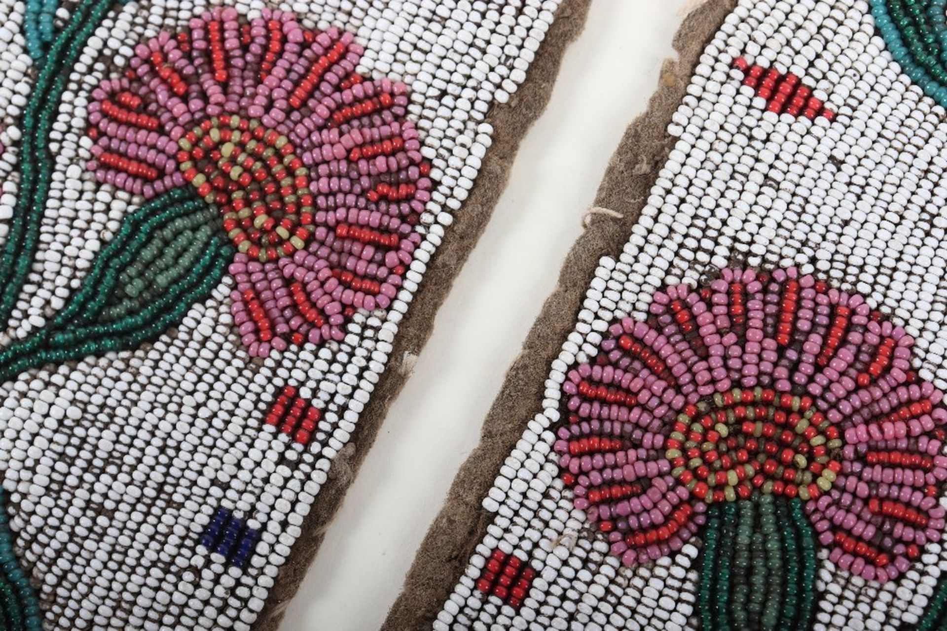 Fine Pair of 19th Century American Plains Indian Beadwork Panels - Image 4 of 7